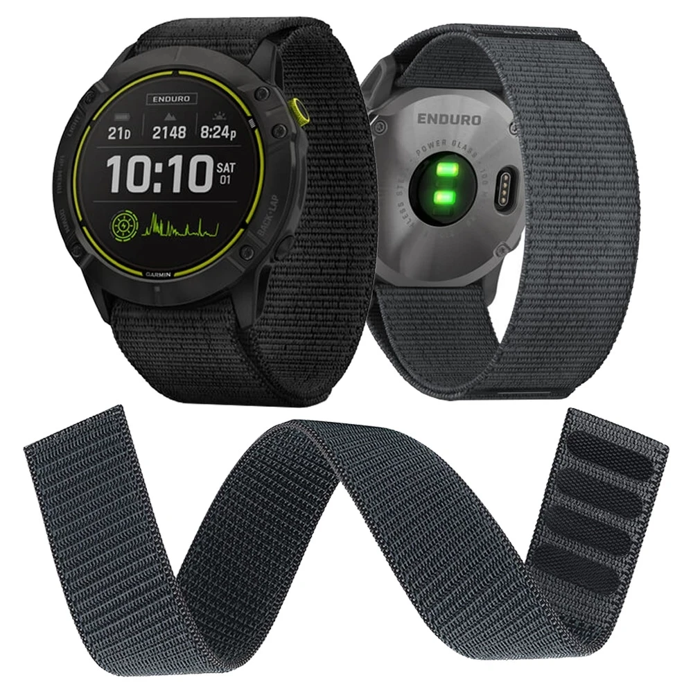 Correia Inteligente de Nylon para Garmin, Correia Fenix, Fenix 7, 7X, 6, 6X Pro, 5, 5X Plus, 3, 3HR, Forerunner 935, 945, D2 Bravo, 26mm, 22 milímetros