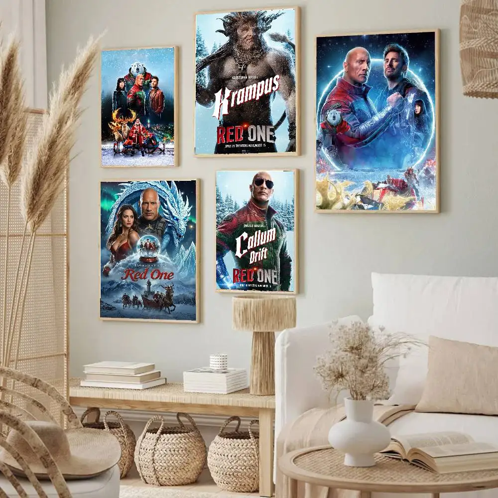 Science Fiction Action Film R-Red One Posters Living Room Bar Cafe Quality Canvas Vintage Style Comics Painting Art Home Wall