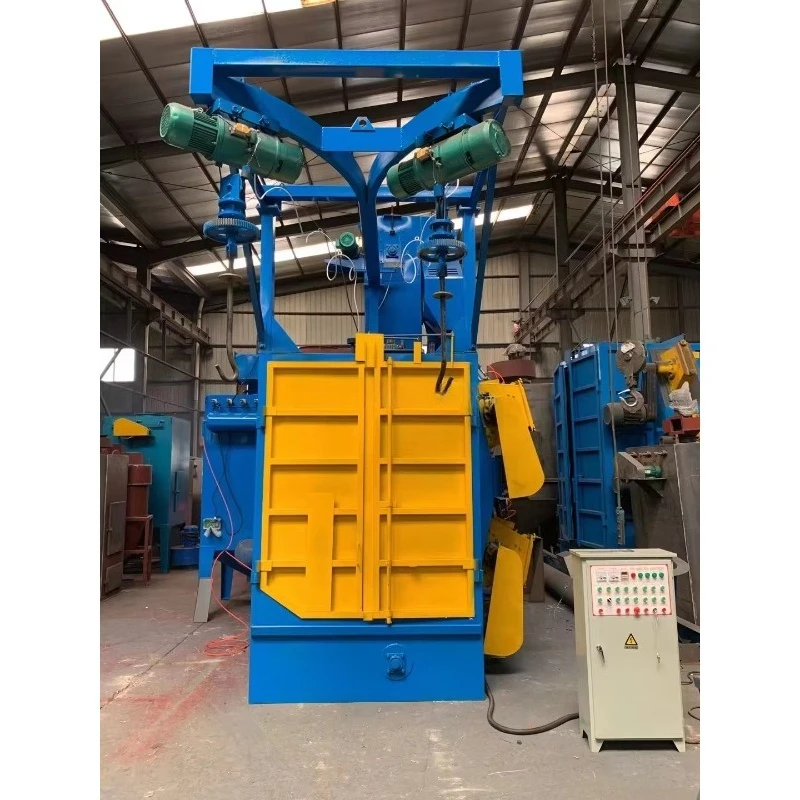 Hook Type Dust Removal Shot Blasting Machine Portable Shot Blaster Continuous Work Heat Treatment Cleaning Mechanical Parts