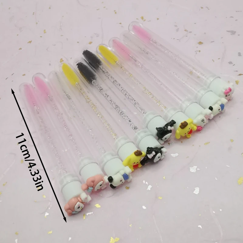 1Pcs Sanrio Reusable Eyebrow Brush Tube Disposable Eyelash Brush Eyebrow Brush Eyelash Resin Drill Replaceable Makeup