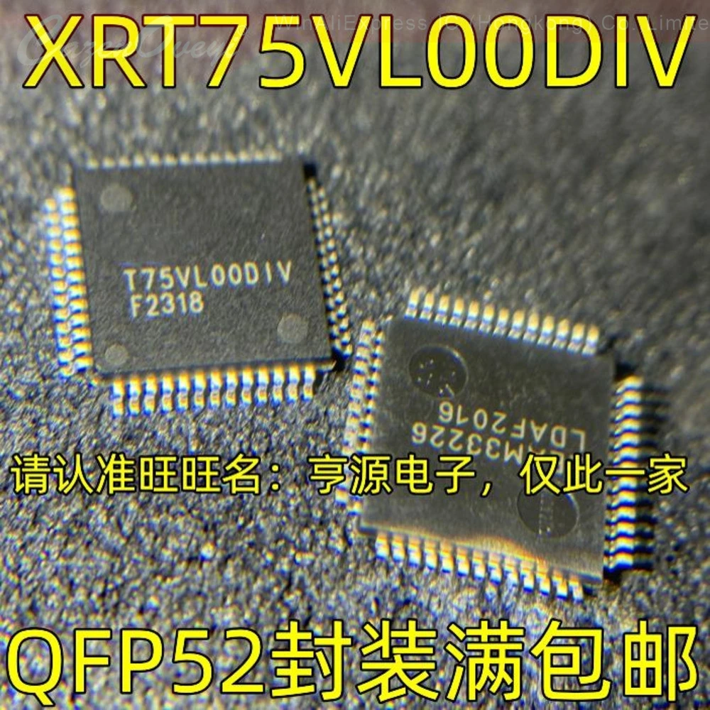 5pcs/lot XRT75VL00DIV T75VL00DIV QFP-52