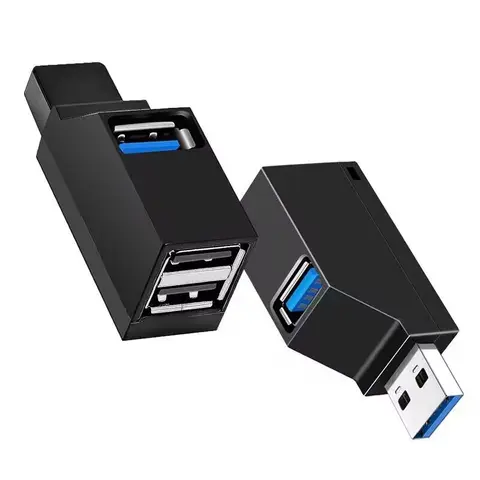 USB 3.0 허브 어댑터 USB2.0 익스텐더 3 포트 USB 허브 고속 데이터 전송 PC 노트북 용 휴대용 USB 분배기 도킹 스테이션