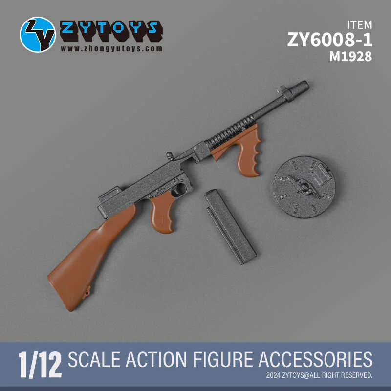ZYTOYS ZY6008 1/12 군인 8pcs 세트 플라스틱 무기 모델 M1928 98K BREN MK43 AK74M MK13 M200 M82A1 맞는 6'' 액션 피규어 바디