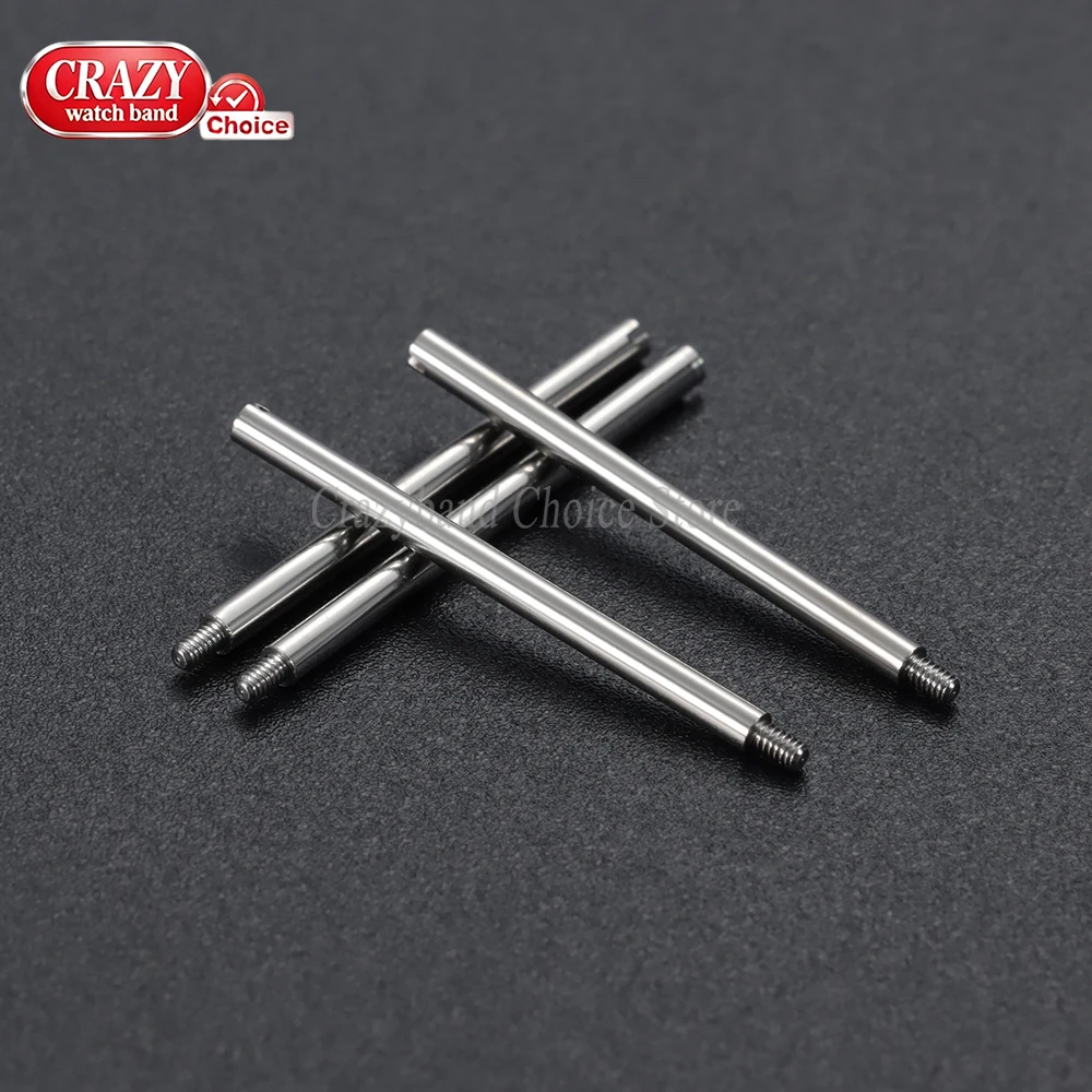 50 Stück 100 Stück Metallschrauben Edelstahl-Bandverbinder Metall-Verbindungsstift Uhrenteil Reparaturwerkzeug für Rolex-Zubehör – Detail 7