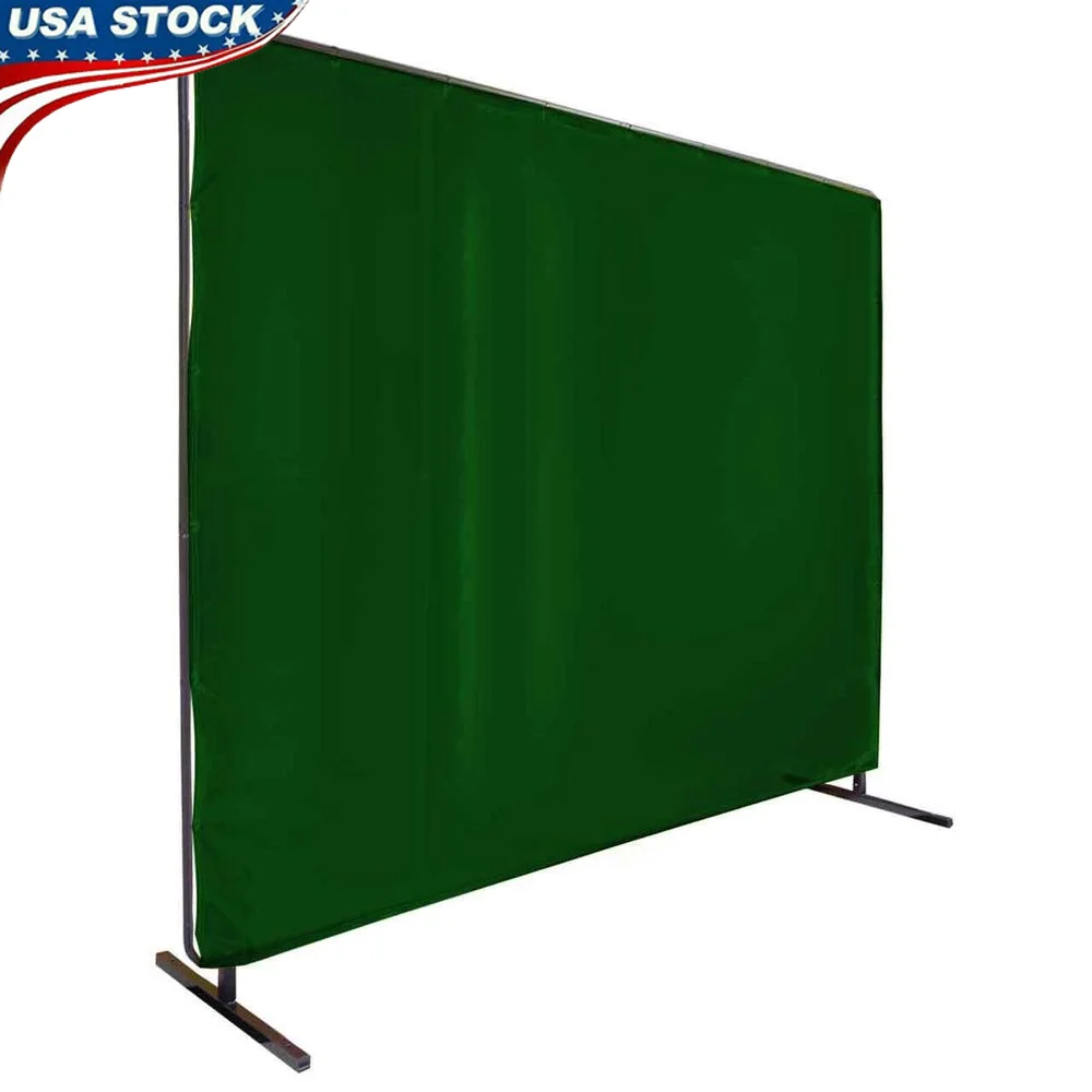 Welding Screen 6'X8' Green Saf-Vu Panel with Frame 14mil Thickness