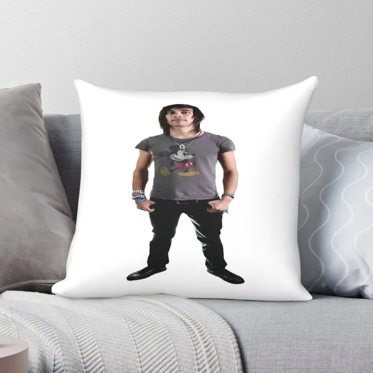 Vic Fuentes Pierce The Veil Square Pillowcase Polyester Linen Velvet Pattern Zip Decor Bed Cushion Cover Wholesale
