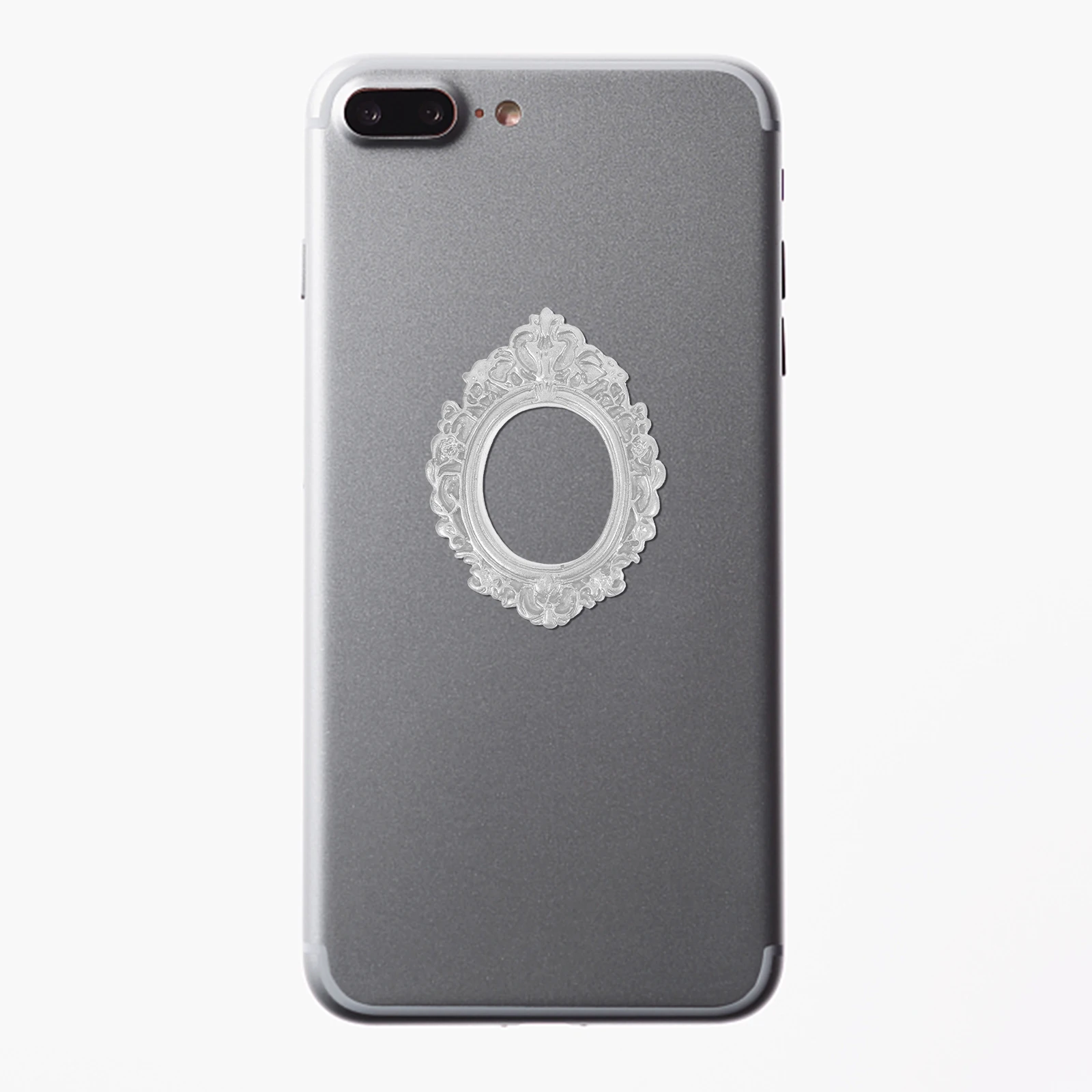 

8Pcs Mini Resin Picture Frames Vintage Style DIY Crafts Material for Mini House Decor Compact Photo Holder Crafting Accessories