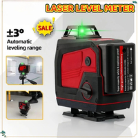 16 Lines Laser Level 4D Self Leveling 360° Horizontal And Vertical Cross Green Light Self-Leveling Tools For Milwaukee Battery