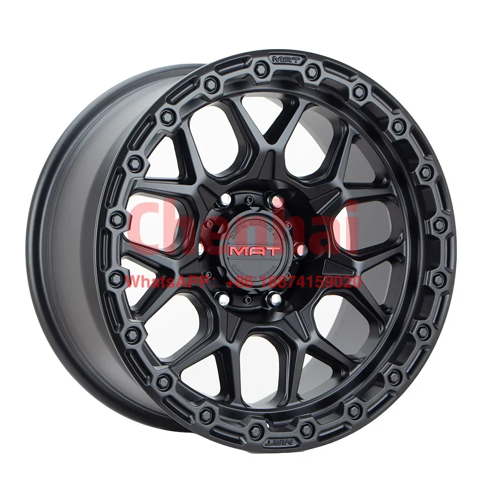 M106 17Inch Wheel Hub Aluminum Alloy Sub-Black Color For All Kinds Of Off-Road Vehicles Modified Large Tires  LantSun