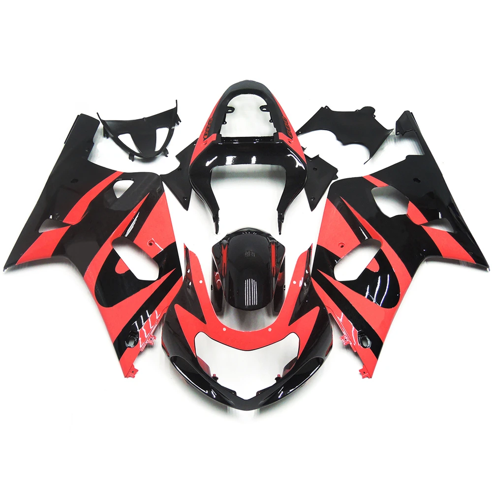 Motorcycle Kuip Kit ABS Injectie Plastic Body Volledige Carrosserie Cowl Zwart Voor GSXR GSXR600 GSXR750 2001 2002-2003 K1 K2 K3