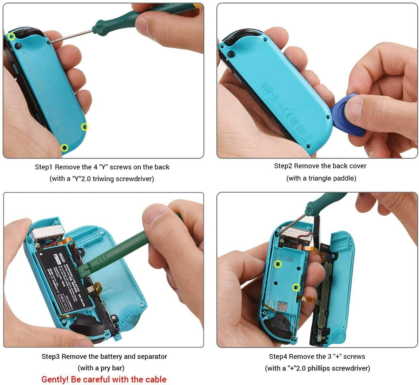 Picture 6: 2pcs Replacement 3D Analog Joystick for Nintendo Switch Lite and Joy-Con Left or Right Analog Thumb Stick Joystick Replace