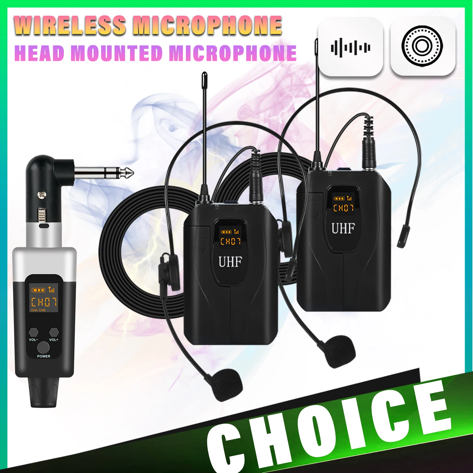 3XLR Interface bandeau taille sac Microphone équipement Audio professionnel pour les performances en direct et les enregistrements