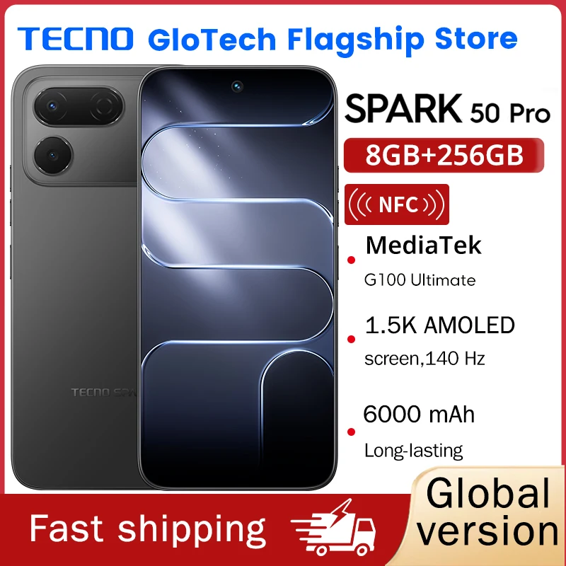 TECNO SPARK 50 Pro Russian Version Smartphone RoHS (EAC) 6.78
