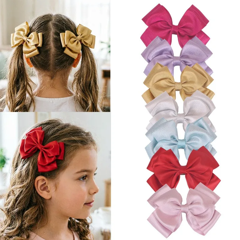 30-pezzi-di-fiocchi-per-capelli-con-nastro-scintillante-per-bambine-graziose-mollettine-fatte-a-mano-accessori-per-capelli-all'ingrosso-per-boutique