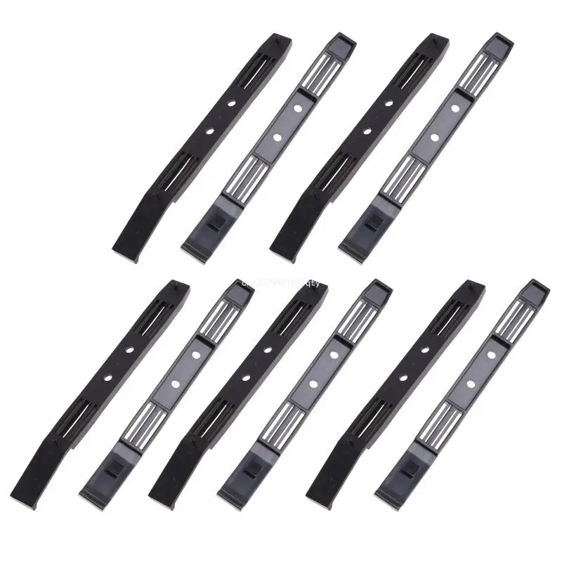 

5 Pack Chassis Hard Mounting Plastic Rails Chassis Hard Rails, Black Dropship