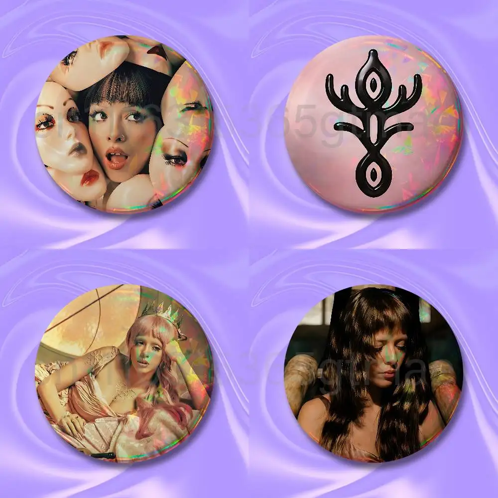 M-Melanie M-Martinez Hades New Badge Round Brooch Tinplate Figure Icon DIY Clothing Accessories Collectible Gifts Badges