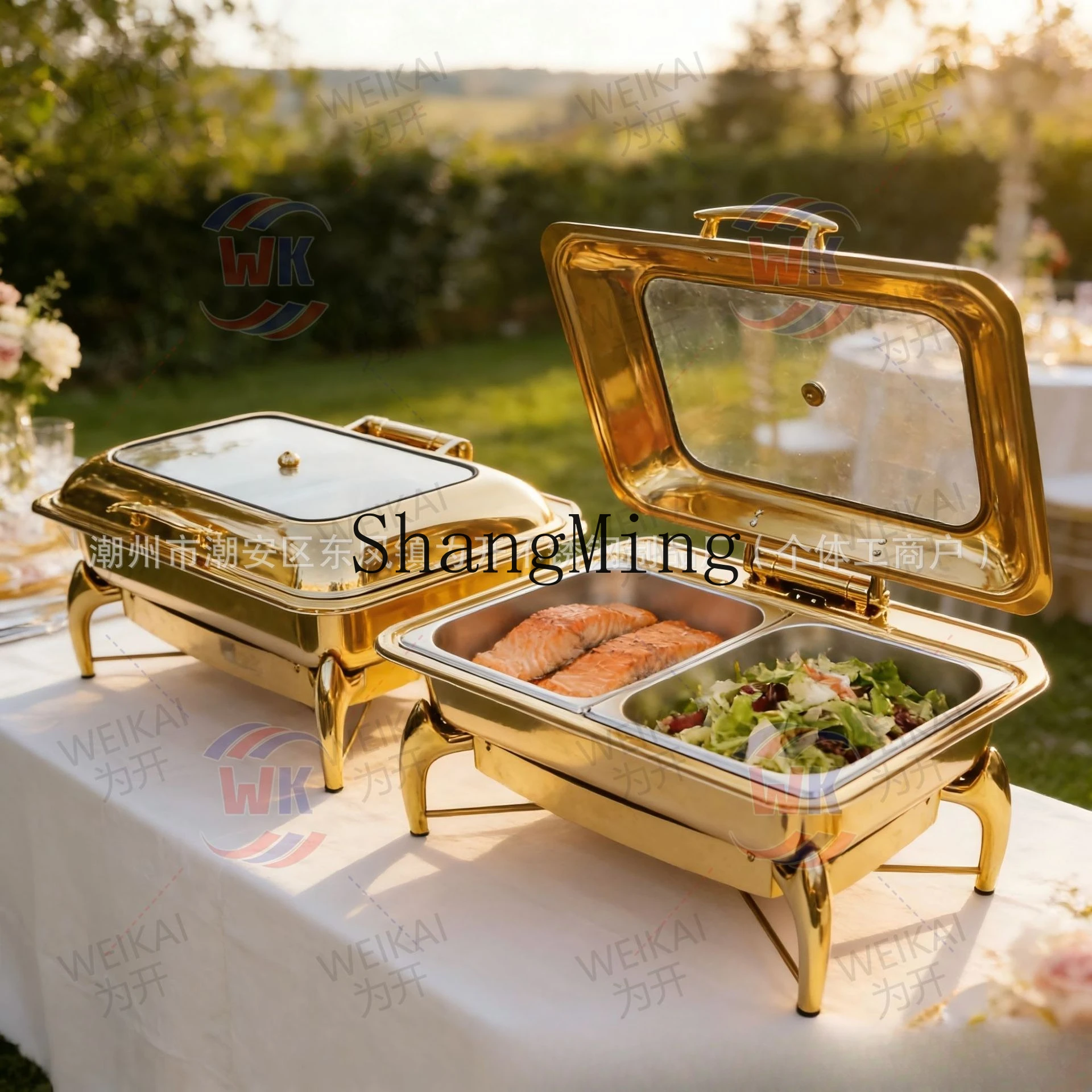 SM commercial thickened buffet stove stainless steel hotel visual insulation buffet stove