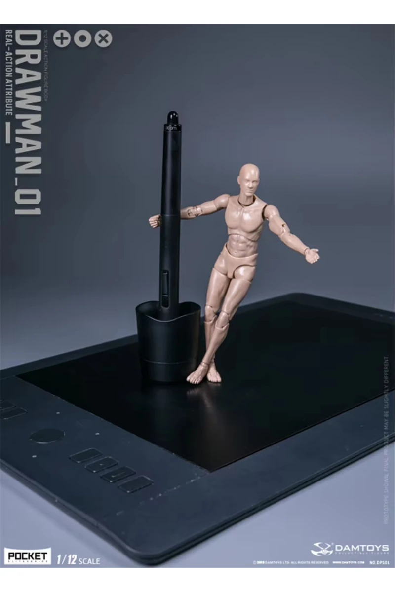 DAMTOYS Scala 1/12 DPS01 DPS02 Soldato Maschio Pittore Disegno Prova Super Flessibile Corpo Mobile Modello 6in Action Figures Collezione