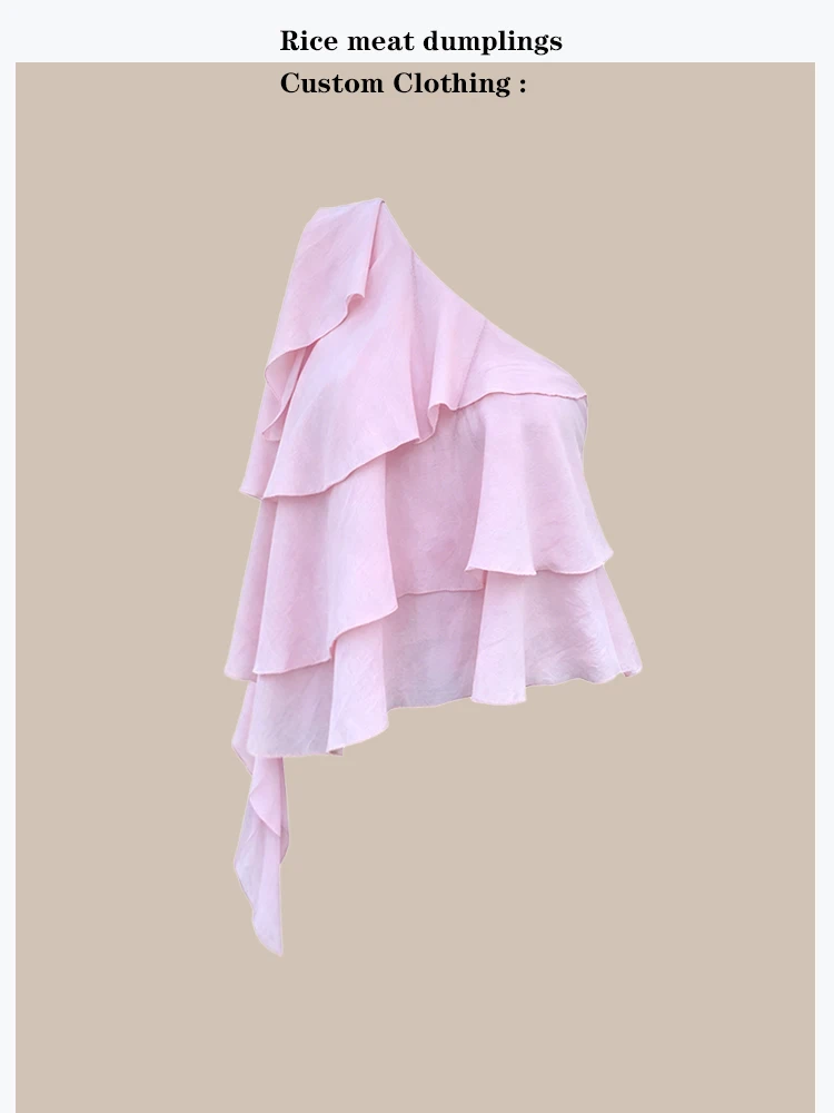 

Sweet Style Summer Unique Beautiful Beatific Lace Shirt Sleeveless Asymmetrical Hem Chiffon Fabric Polyester Fiber Gown for W...