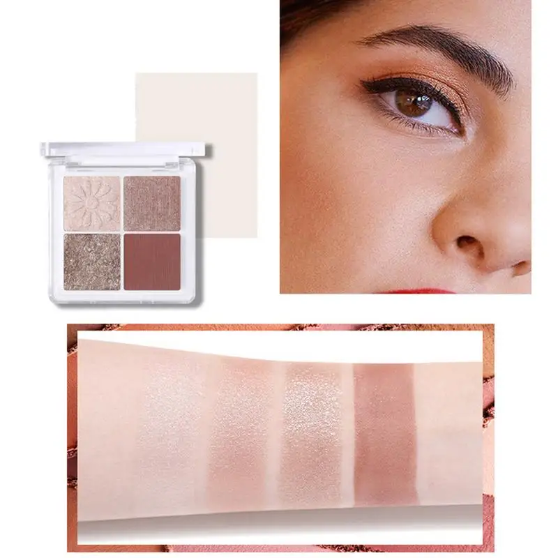 Impermeável Eyeshadow Maquiagem Set, Matte e Shimmer, Pigmentado Blending Pallet, Veludo Natural