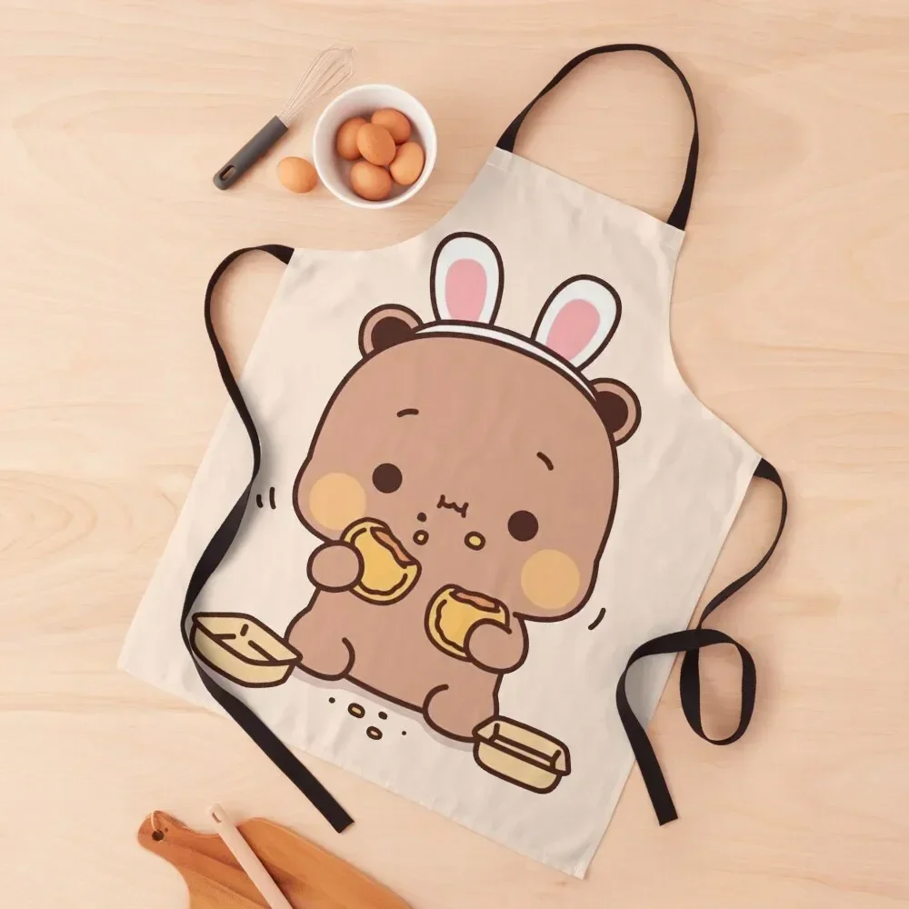 

mochi brownie bear and baby panda Apron kitchen utensil kitchen woman Funny Kitchen Supplies Apron