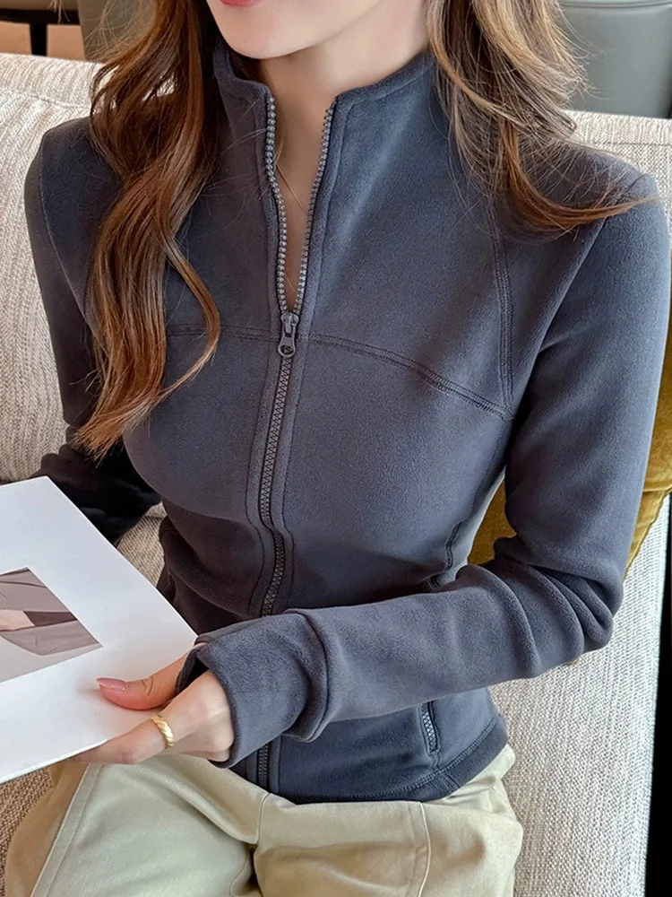 

Флисовая толстовка без шапки, женская толстовка с капюшоном, черная, весенняя, винтажная, в американском стиле, с рисунком для отдыха, большие карманы, текстурированная нашивка, повседневная