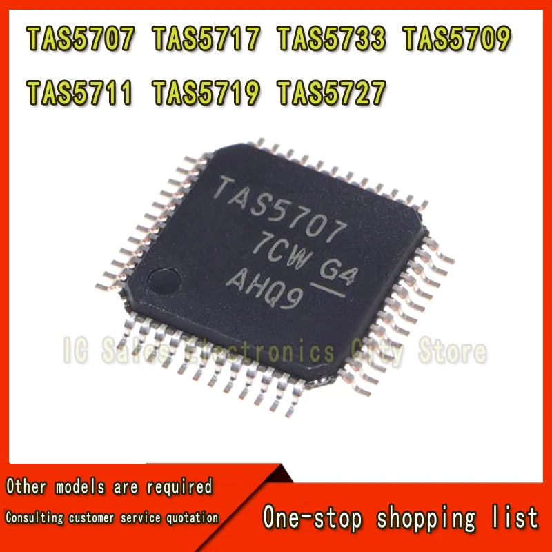 (1 Stuk) 100% Nieuwe Tas5707 Tas5717 Tas5733 Tas5709 Tas5711 Tas5719 Tas5727 QFP-48 Chipset