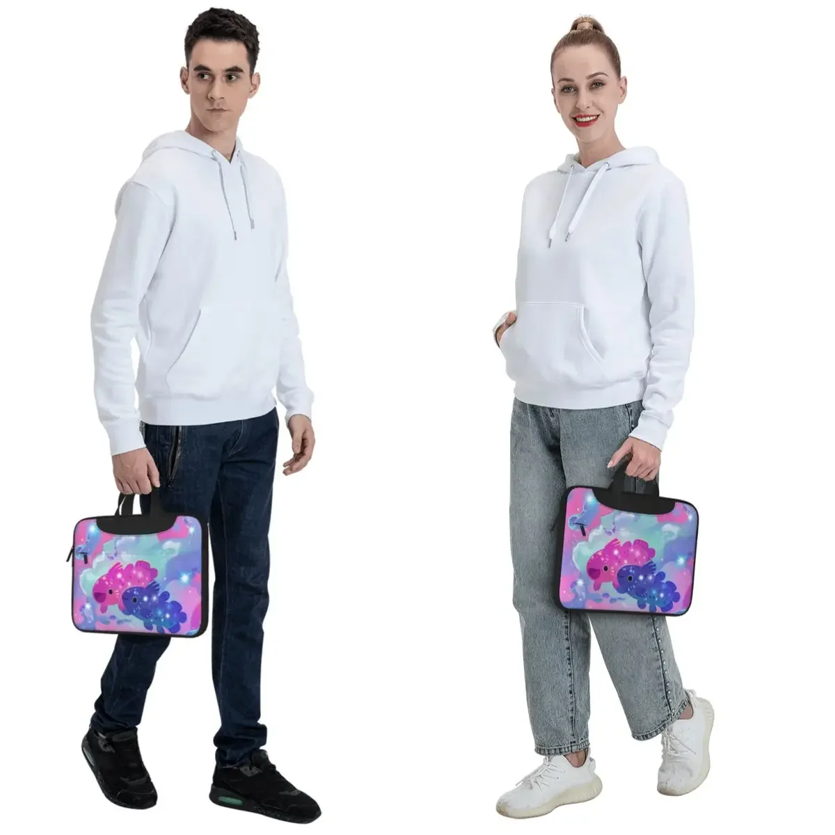 Coelacanth Crossbody Laptop Bag Case Computer Bag 13 14 15.6 Inch Notebook Pouch for Macbook Pro