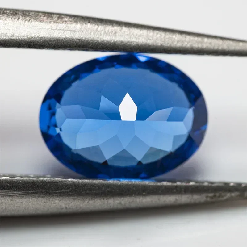 Lab Grown Cobalt Spinel Oval Shape Blue Demon VVS1 Charms Beads Selectable AGL Certificate Diy Jewelry Making Pendant Materials