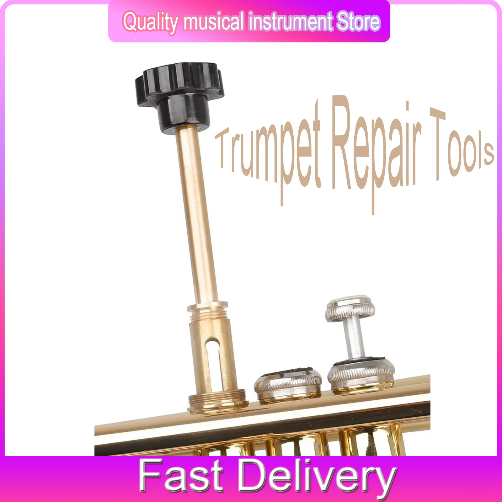 IRIN Trumpet Piston Grinding Rod Brass Trumpet Repair Tools Durable Specialty Brass Music Instruments Maintenance Parts
