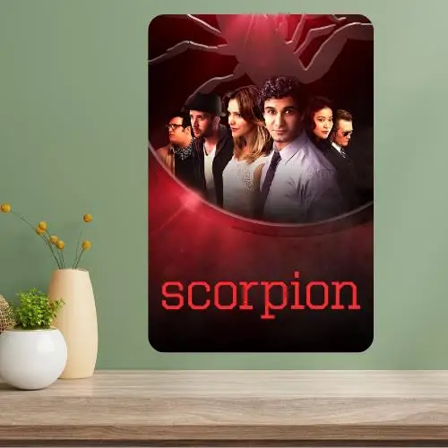 Scorpion Metal TV Show Poster Sign