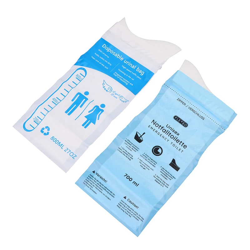 1PC Auto Outdoor Travel Emergency Disposable WC Vomiting Bolsas For Woman Man Children 700/800ML Portable Car Toilet Urine Bag