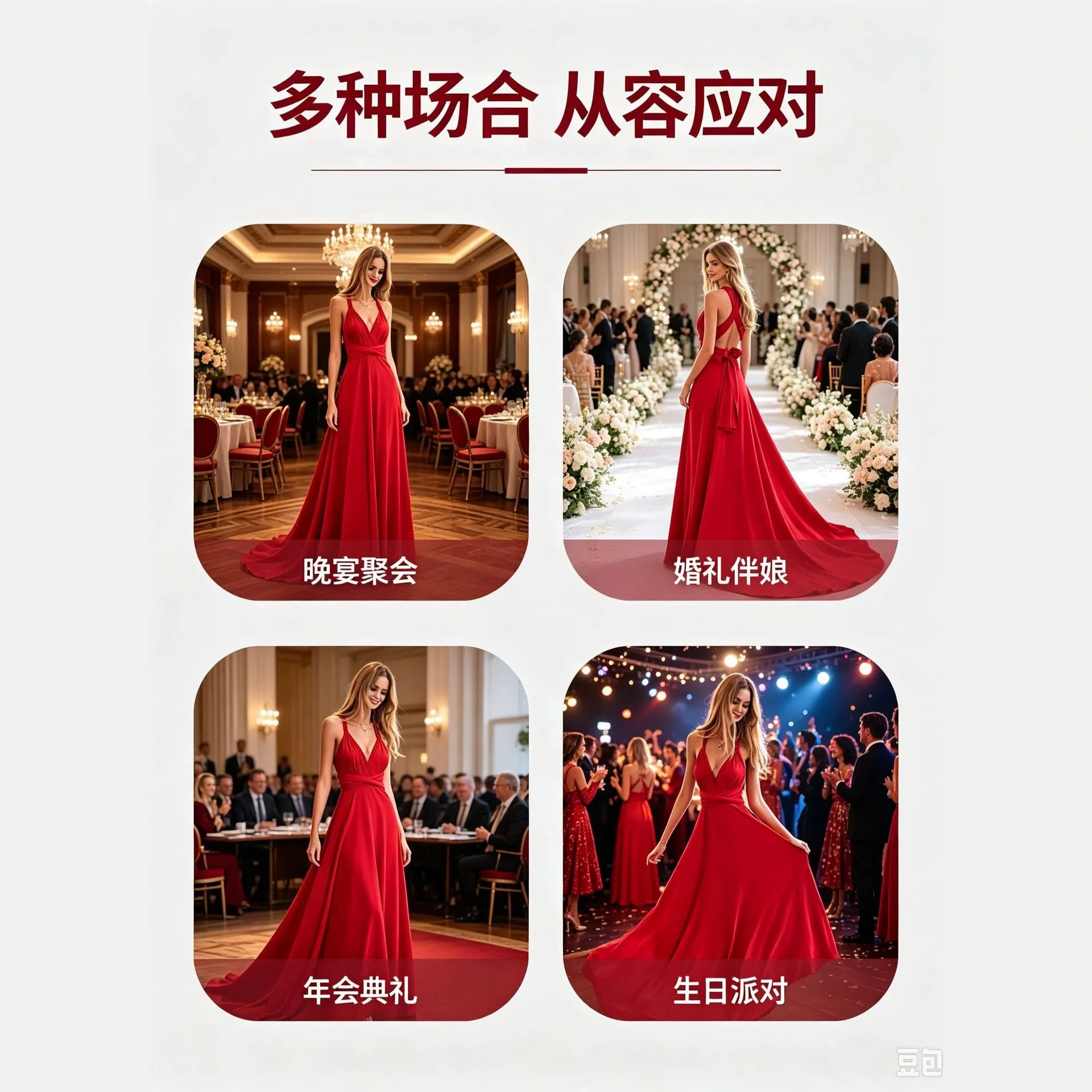 Sleeveless Seamless Gown Midi Length Private Celebrity Style with Flared Skirt Cross Tie Sexy Party Dress for Women Autumn