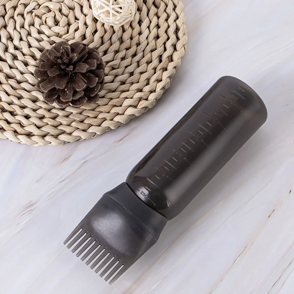 5Pcs Hair Color Applicator Bottles Scale Oil Comb Scalp Dyeing Home Salon Use Stylish Leakproof Design Bottle Brush for Hair - Image 6