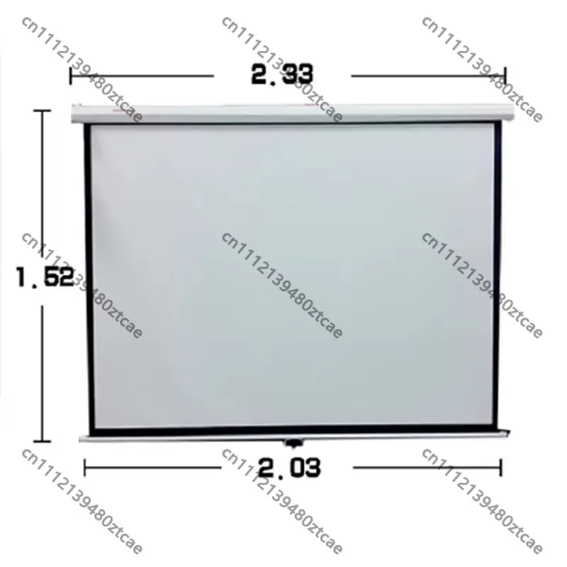 Theater Electric Motorized Auto Retractable Projector Screen Remote‑Controlled Wall Mount Projection Curtain For Indoor Movie