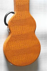 Brown alligator hardshell electric guitar case lp electric guitar case Leather case Guitar case