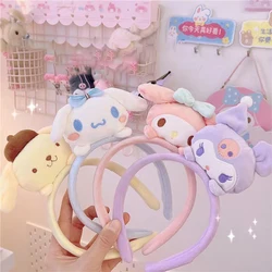 Повязка на голову Kawaii Sanrio из мультфильма My Melody Kuromi, повязка на голову Melody Cinnamoroll, милый головной убор из аниме, аксессуары для девушек