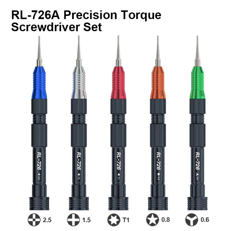 RELIFE RL-726A 3D Torque Screwdriver High Precision Strong Magnetic Adsorption Bits For Mobile Phone Disassembly Screwdriver