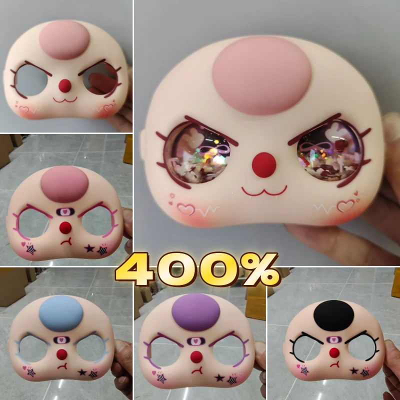 

New Replica High Quality Baby Three Cute Angry Expression Handmade Suitable For 400% Baby Three Vinyl Faces Substitute Accessory