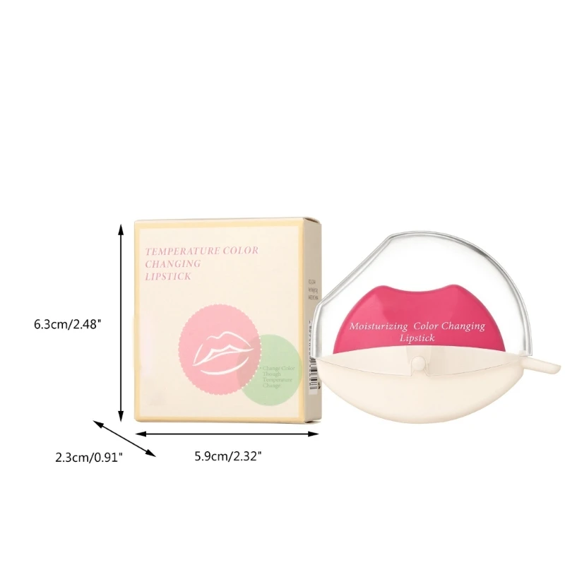 อุณหภูมิเปลี่ยนสีลิปสติก Lip Balm Moisturizer Plumping ลิปสติก C1FF