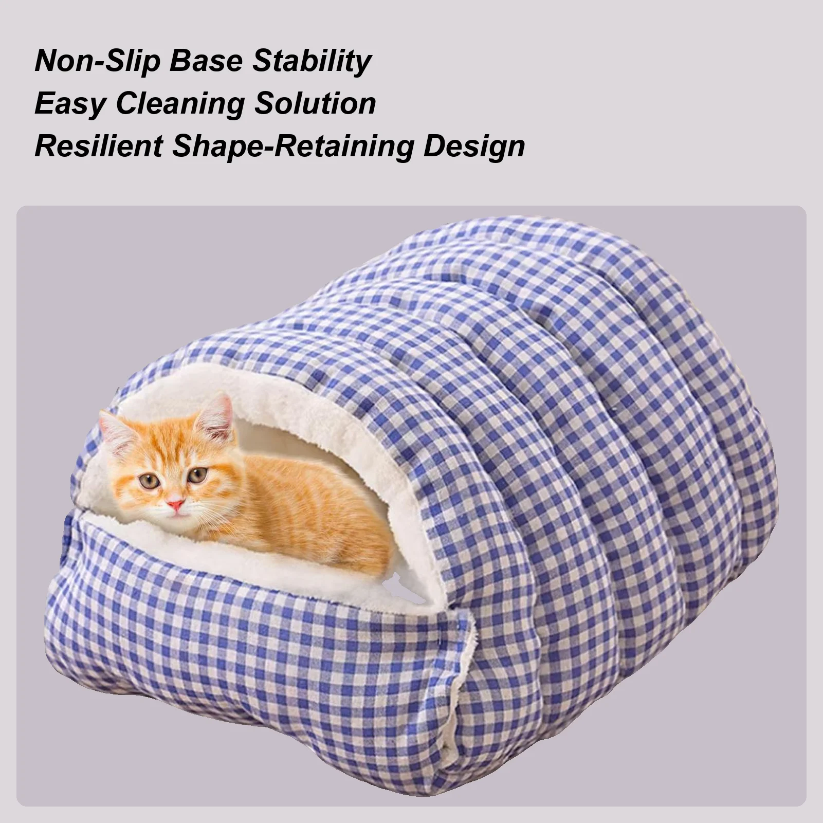 Cat Bed Machine Washable Animals Furniture Pet Indoor House Cat Bed For Playing Resting Napping Courtyard Balcony Backyard