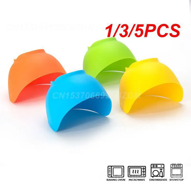 1/3/5PCS Silicone Egg Poacher Poaching Pods Pan Mould Heat-resistant Egg Mold Bowl Rings Cooker Boiler Kitchen Cooking Tool