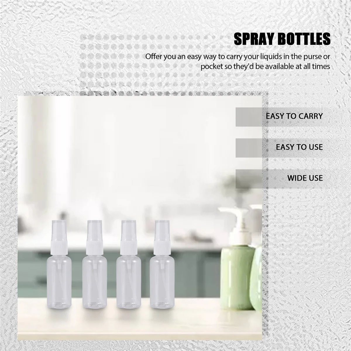 

Spray Bottles 36Pcs 30Ml/1Oz Mini Fine Mist Spray Bottles Refillable Bottles Small Empty Clear Plastic Travel Size Bottles