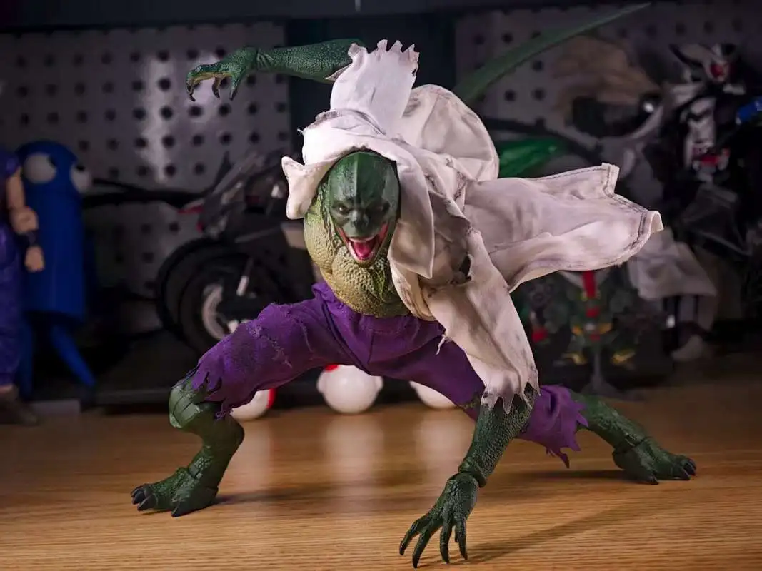 ฟิกเกอร์แอคชั่นสัตว์เลื้อยคลานอนิเมะ งานแฮนด์เมด สเกล 1/12 เสื้อคลุมสีขาวขาดๆ กางเกงขาสั้นสีม่วง ของเล่นเสริมสำหรับฟิกเกอร์ขนาด 6 นิ้ว ตกแต่ง DIY