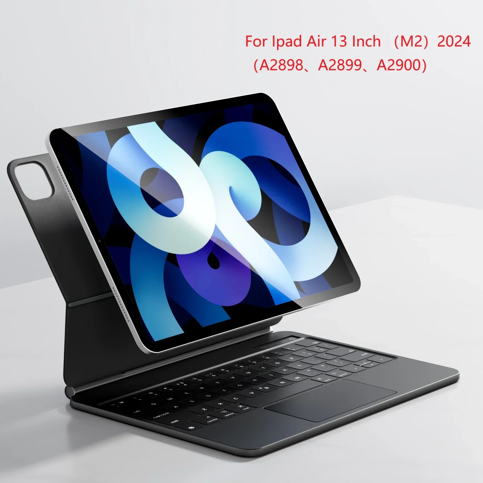 

Чехол с клавиатурой для планшетов, два угла обзора, чехол с волшебной клавиатурой для iPad Air 13 (M2) 2024 A2898 A2899 A2900 Air 13 M3 2025