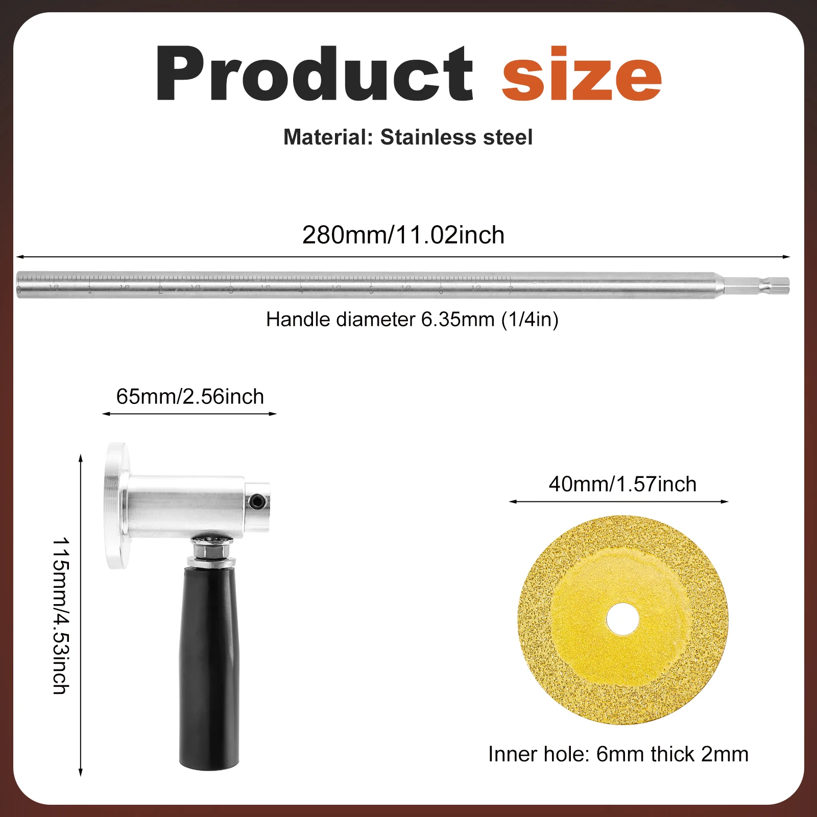 Obcinak do rur PVC, wewnętrzny obcinak hydrauliczny, regulowany obcinak do rur do wiertarek udarowych i wiertarek, szlifierka do cięcia szkła