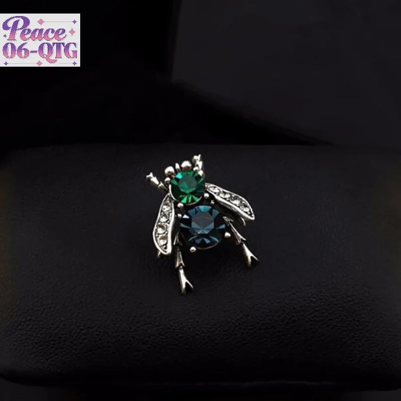 حار بيع جديد خمر النحل حجر الراين بروش الاتجاه الإبداعية الحشرات الصدار الإبداعية مكافحة الضوء دبوس #1