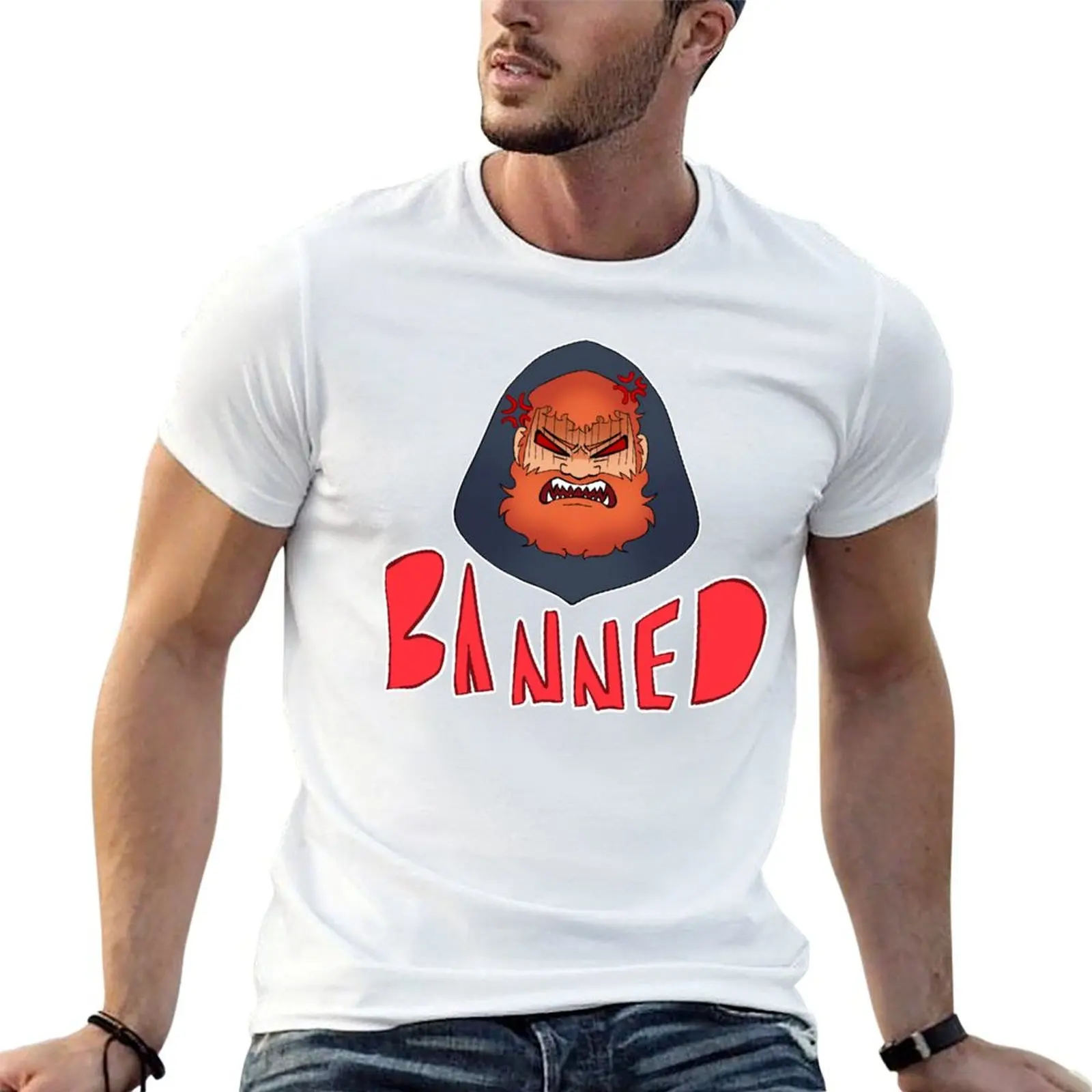 

shirts cotton for T-Shirt shirts man man t Caseoh t BANNED cotton