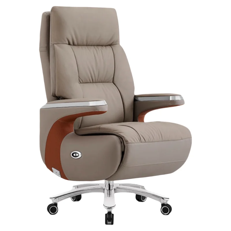 

Electric chair boss large class office computer swivel chair cowhide home massage business comfort