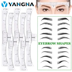 10/20/30/50/1000PCS Disposable Eyebrow Tattoo Accurate Ruler Sticker Permanent Makeup Eyebrow Shaping Measurement Tools Supply